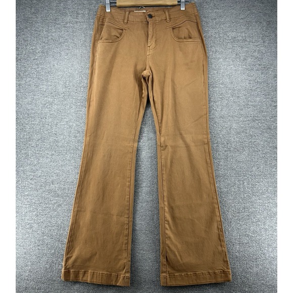 Pilcro Pants - Pilcro Flare Pants Women Size 29 Brown Casual‎ Stretch